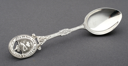 Robert Burns Armorial Silver Spoon - Wood Notes Wild, Better a Wee Bush Than Nae Bield